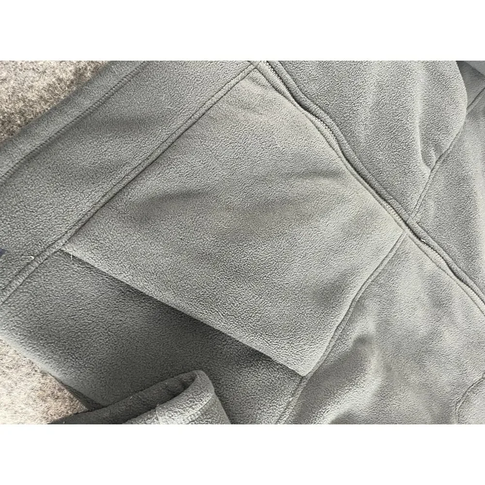 Smith's Workwear Jacket Mens 2XL Sweater Fleece Fur Lined Bluish Green Zip N112